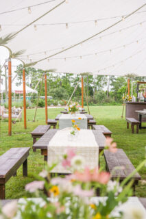 Tented reception