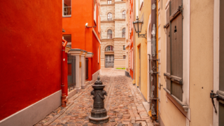 Riga Latvia Cozy Historic Riga Street