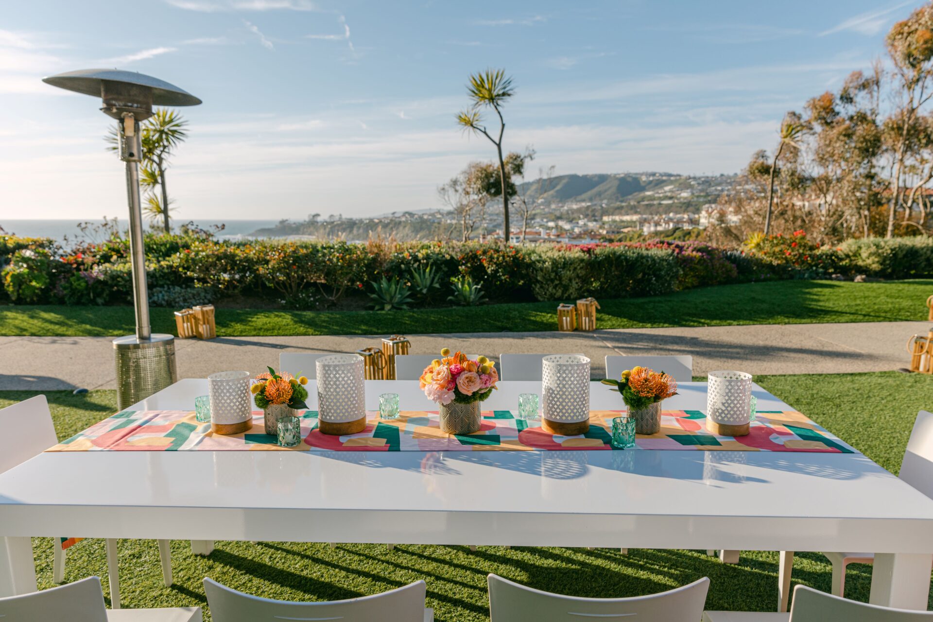 Views of Laguna Beach and tablescape decor details