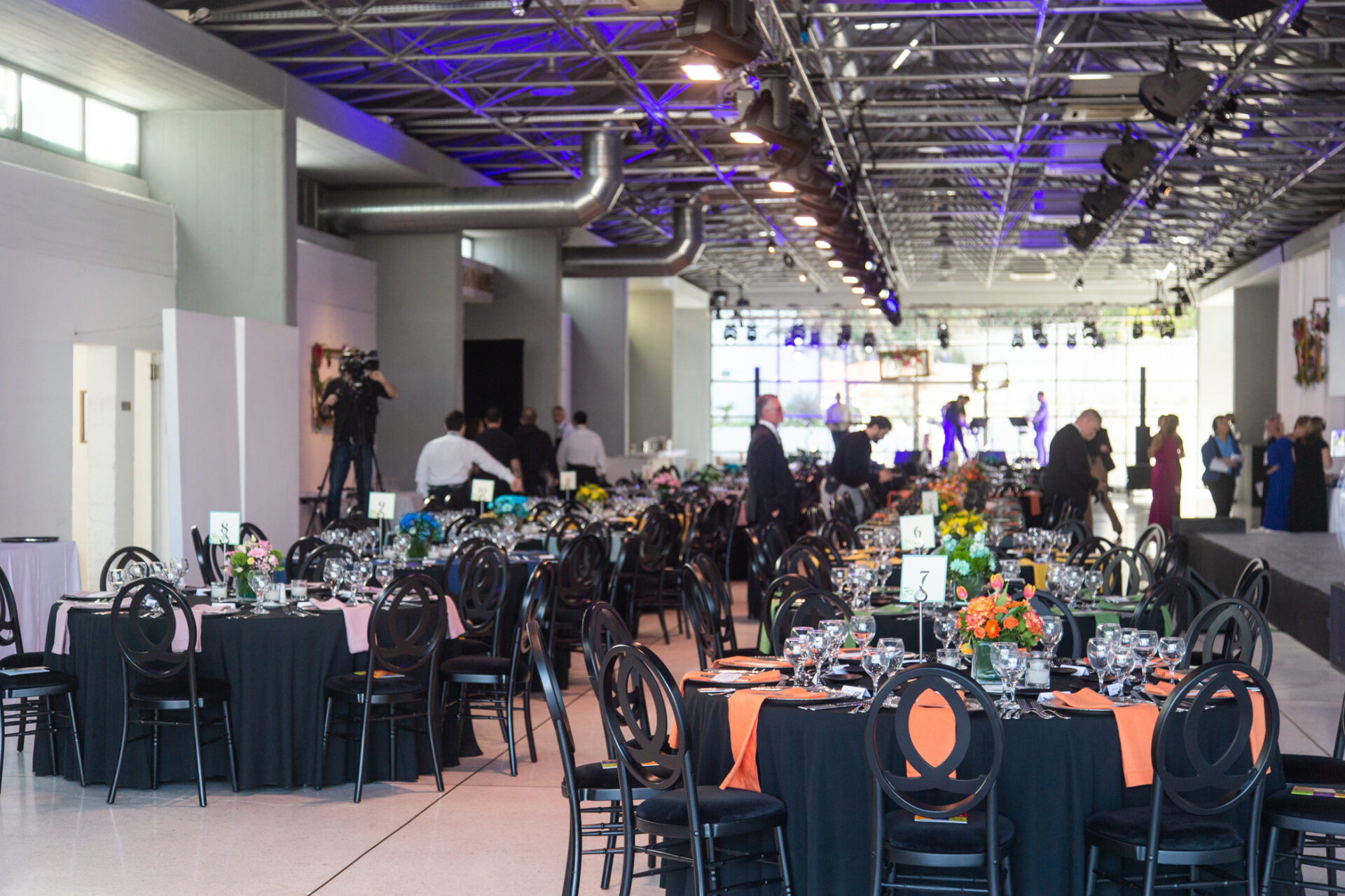 Table set up in Athens Vorres Museum