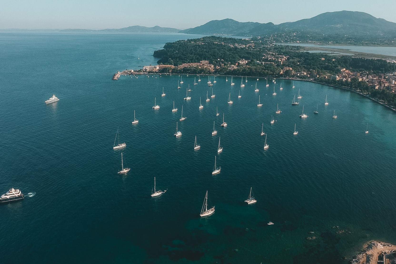 Aerial view Corfu