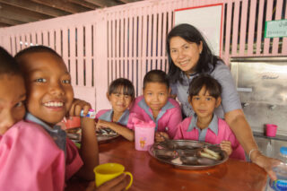 CSR School lunch for Kids activity in Chiang Mai.