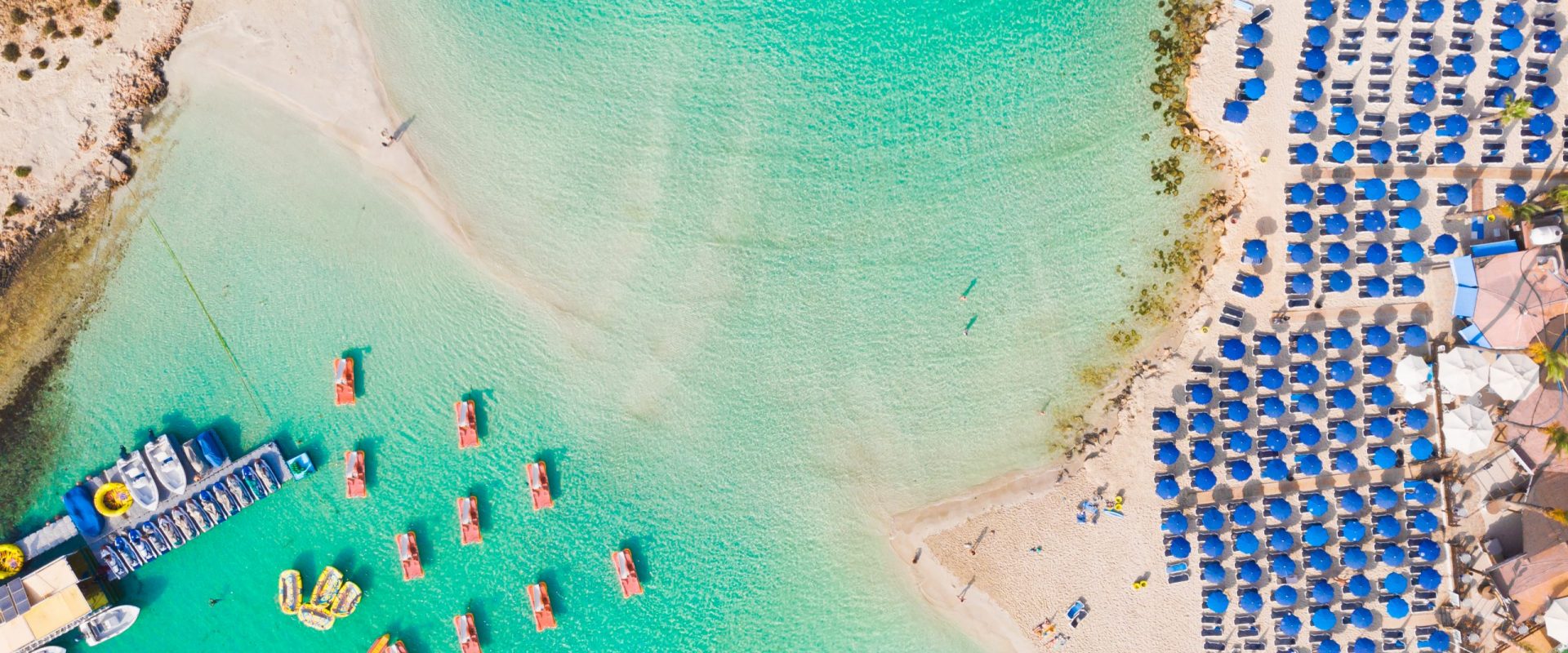 Aerial image of Cyprus beach