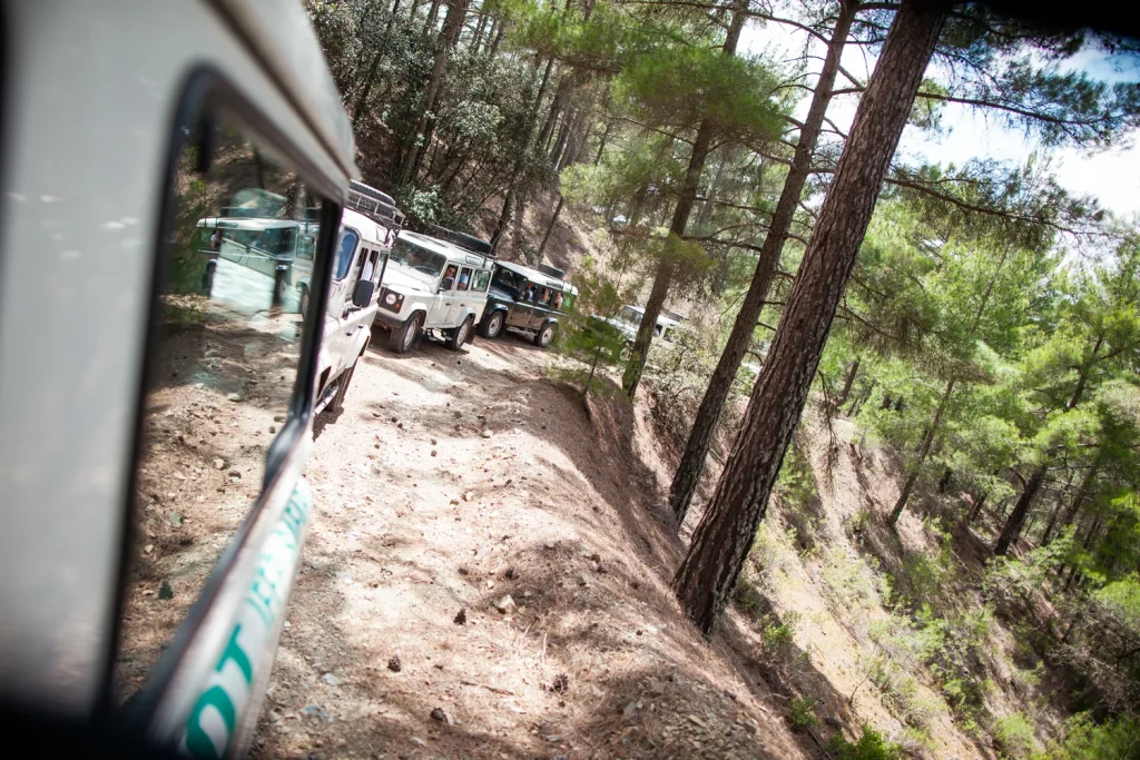 Land Rovers in Troodos Peaks