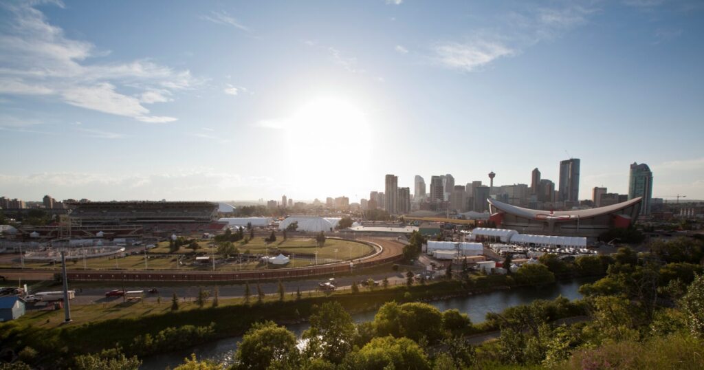 skyline of Calgary