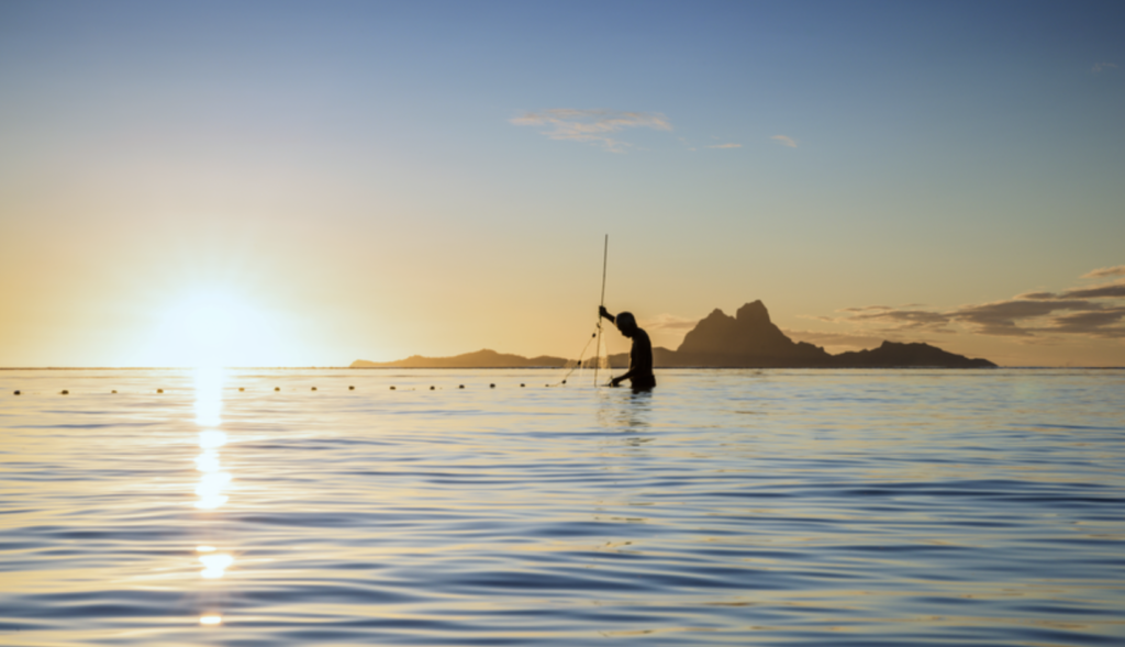 Tahiti fisherman