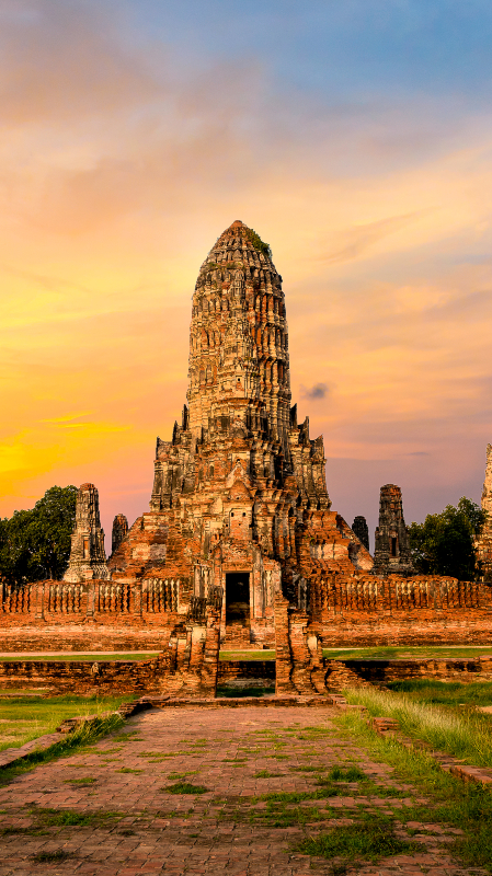 Temple view in Ayutthaya
