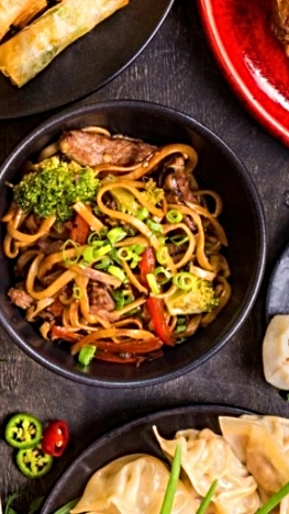 Bowl of delicious traditional food