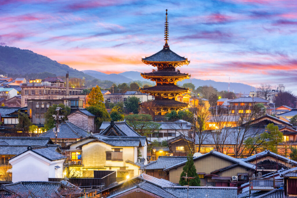 City view of Kyoto, Japan