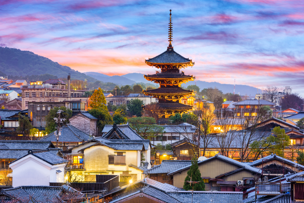 City view of Kyoto, Japan