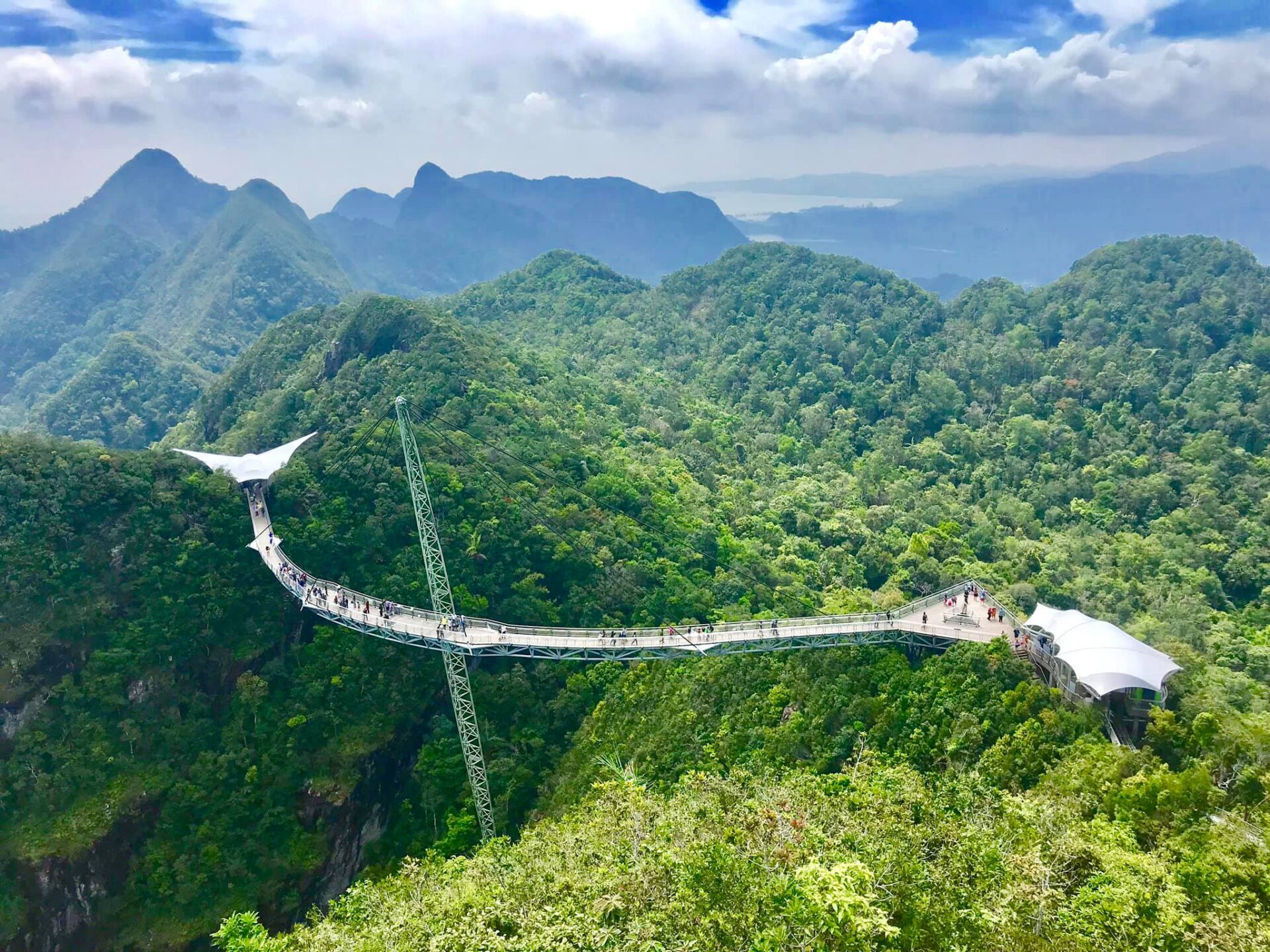 Sky bridge view on Langkawi island