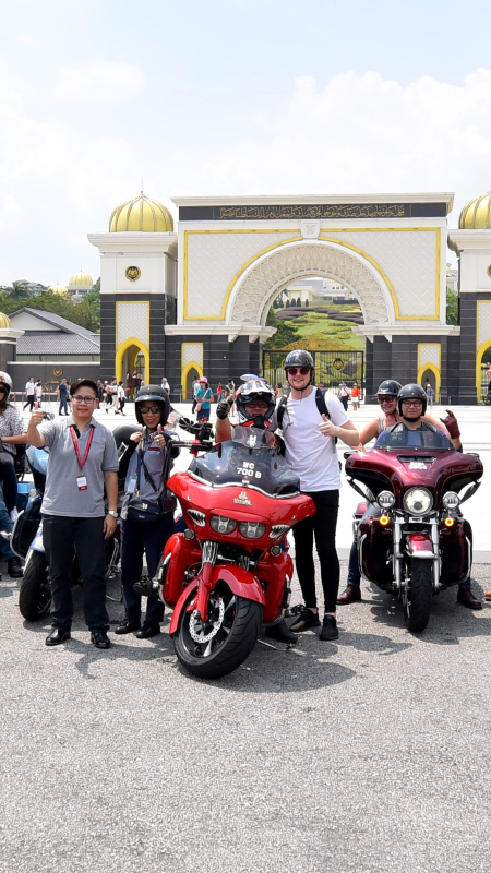 Guests going on a Harley City Tour
