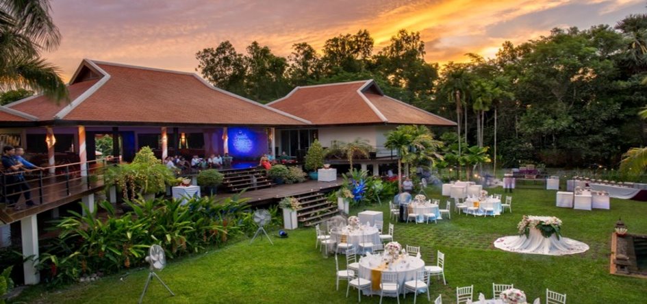 Gala dinner set up in Siem Reap