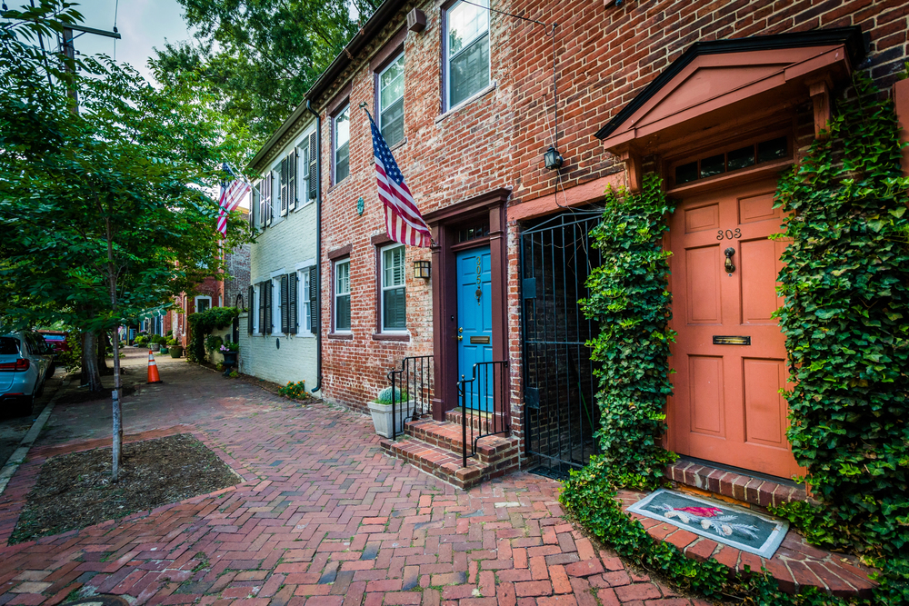 row houses in old town alexandria