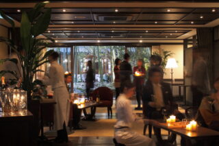 Gala dinner set up for event in Kyoto