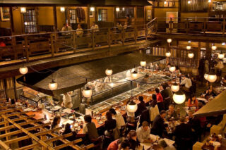 Bird's eye view of Gonpachi restaurant
