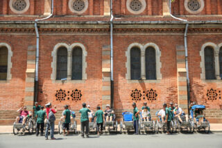 Group activity arrangement for event in Ho Chi Minh City.