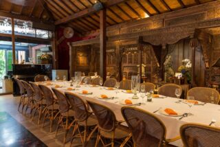 Gala dinner set up for the event in Jakarta