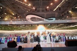 The event set up in Jakarta