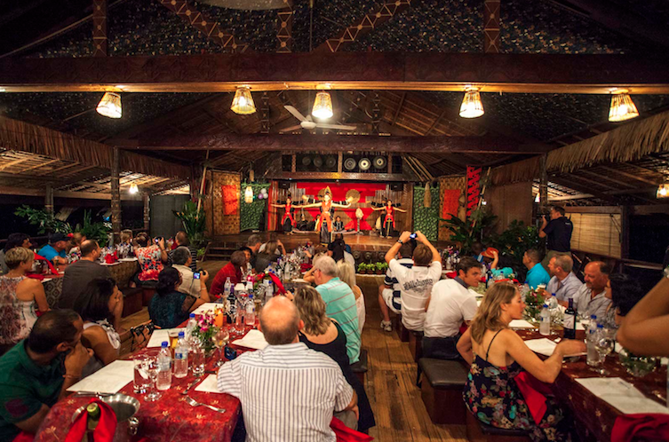 Gala dinner set up for event in Kota Kinabalu