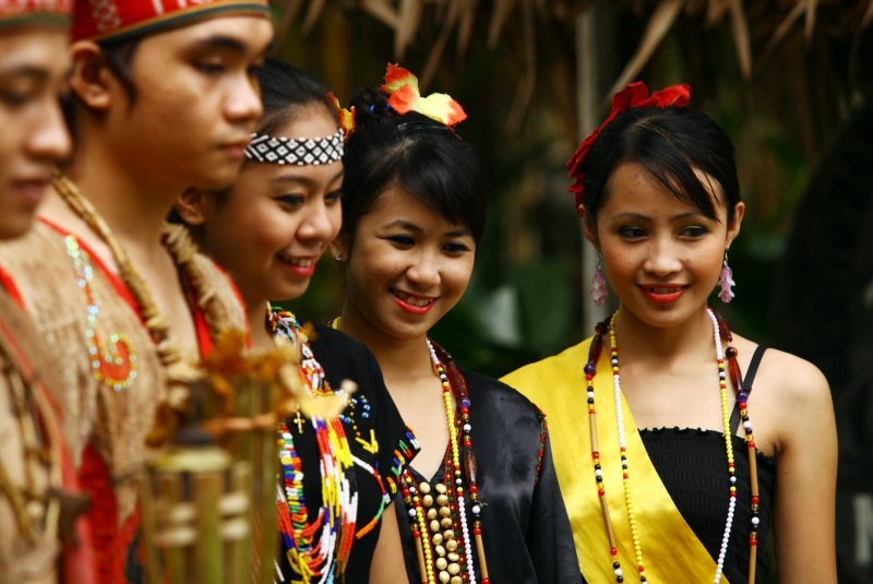 Ethnic village and people in Kota Kinabalu