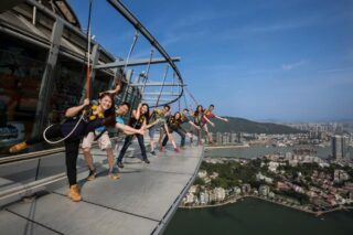Group activity at Macau Tower