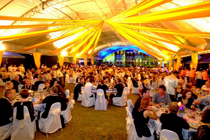 Gala dinner set up for event in Phuket.