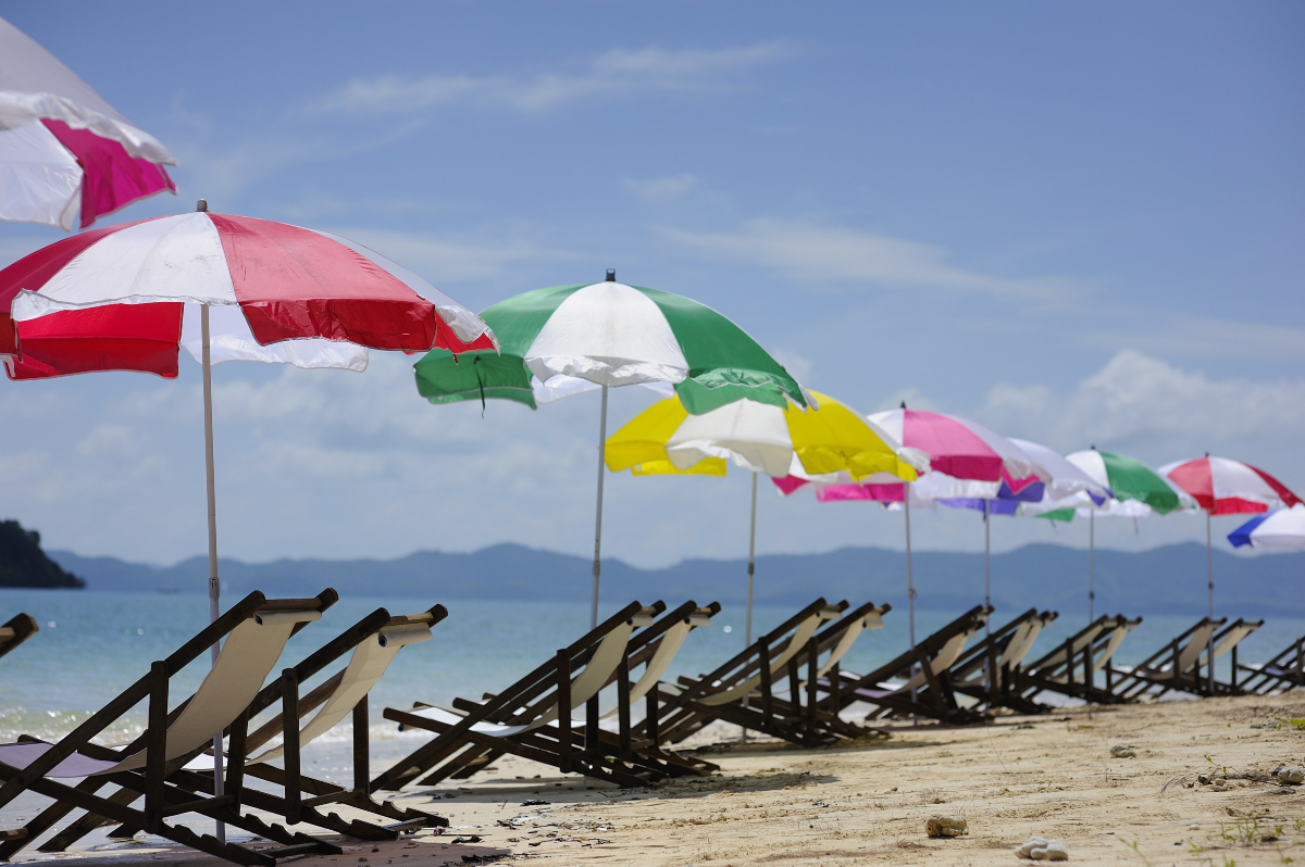 The Phuket beach view.