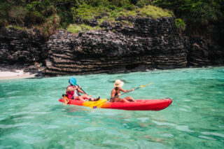 Canoe ride on the beach in Phuket.