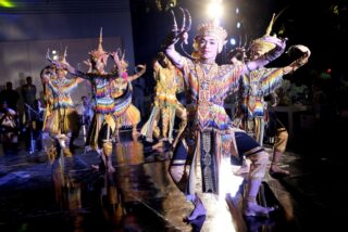A cultural dance show for an event in Koh Samui.