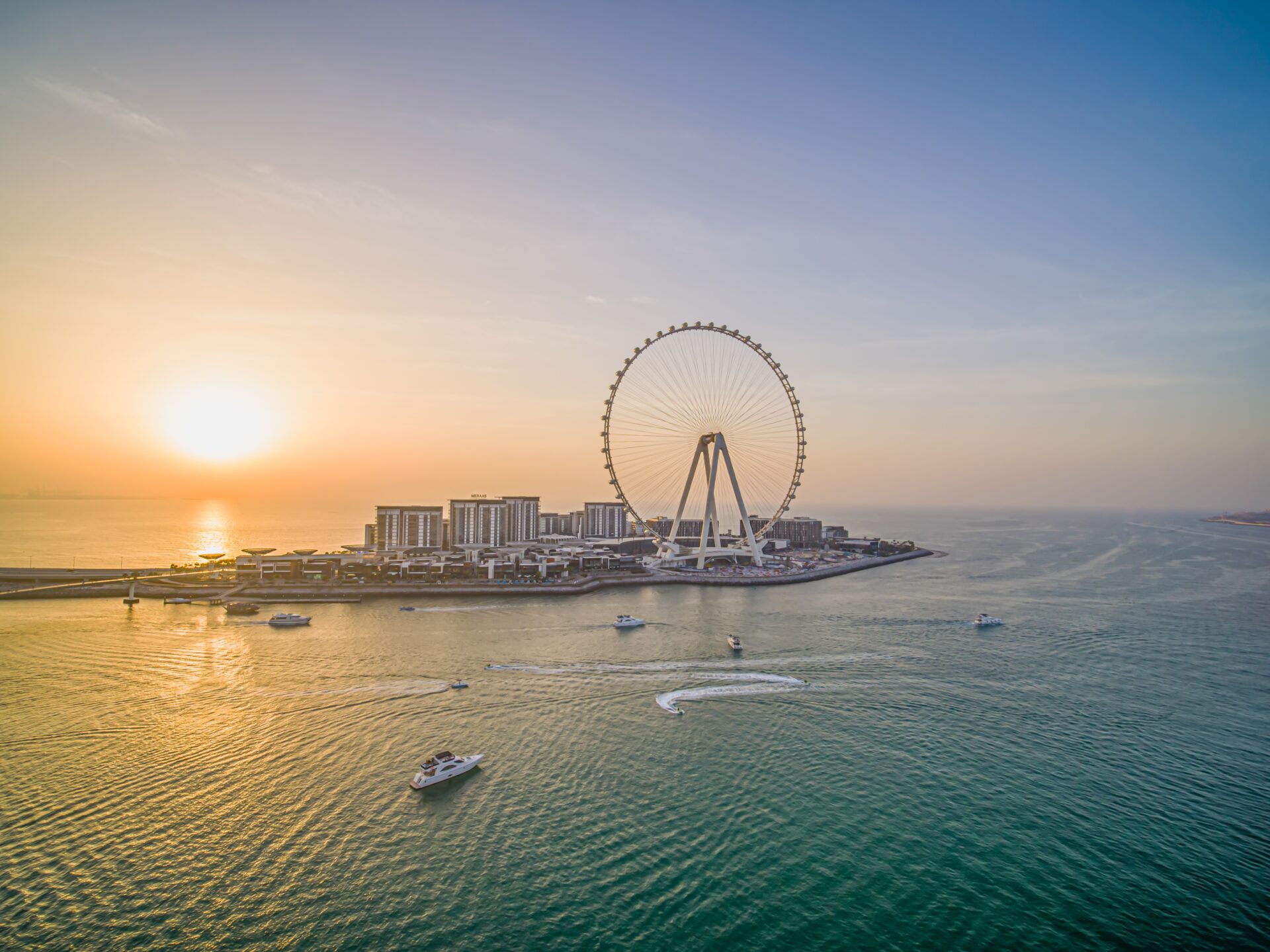 Dubai's Bluewater Island with the world's highest observation wheel