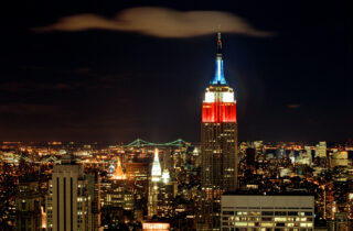 Empire State Building at night