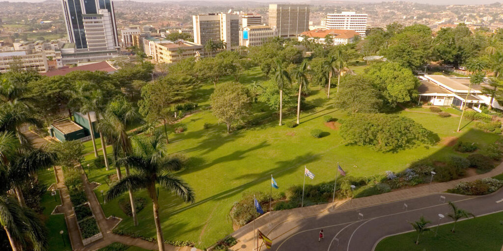 Scenic golfing in Uganda with lush green fairways, set against stunning landscapes and diverse wildlife, a premier golf destination in East Africa.