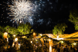 Event at night with fireworks