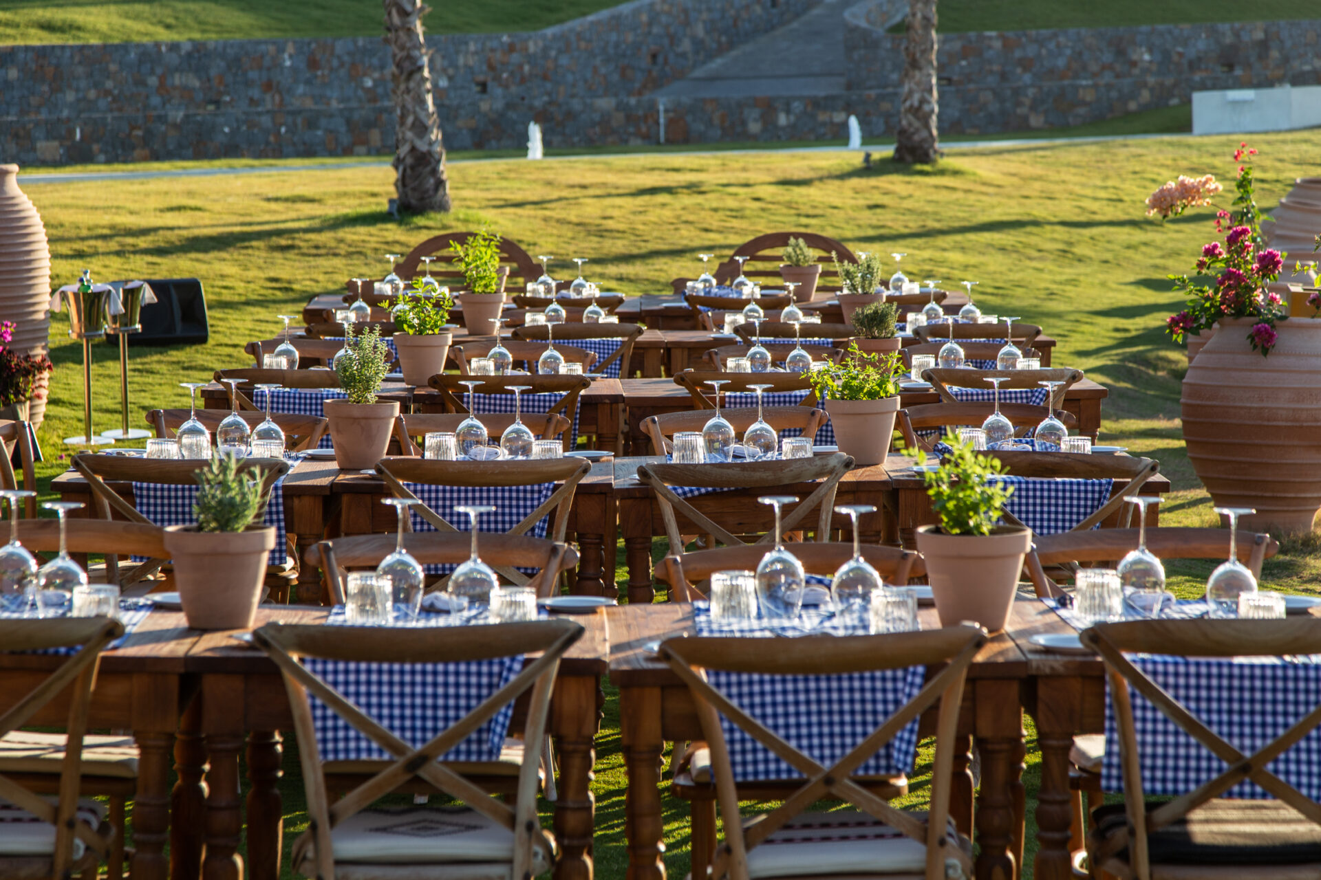 Table setting for an event