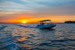 Outside Egret Brahms Point sunset