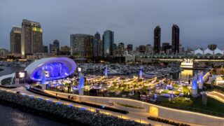 Arieal view of the Rady shell