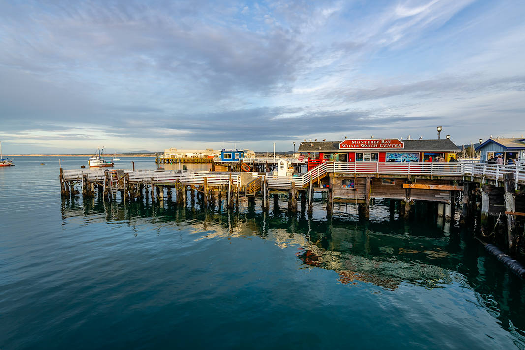 pier in Monterey Bay, CA