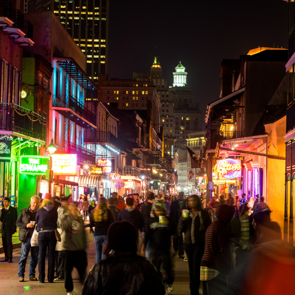 New Orleans nightlife is a vibrant and unforgettable experience, offering a rich blend of music, culture, and excitement. From legendary jazz clubs on Frenchmen Street to the lively bars and nightclubs of Bourbon Street, the city comes alive after dark. Visitors can enjoy everything from live brass bands and soulful blues to trendy rooftop lounges and cocktail bars. The city's nightlife scene reflects its unique spirit, where locals and tourists alike dance, sing, and celebrate late into the night.