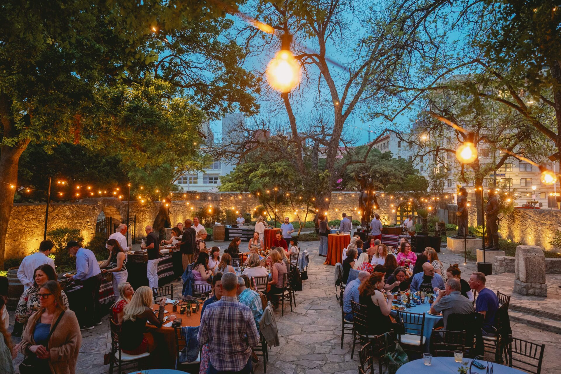 Seated dinner at the Alamo
