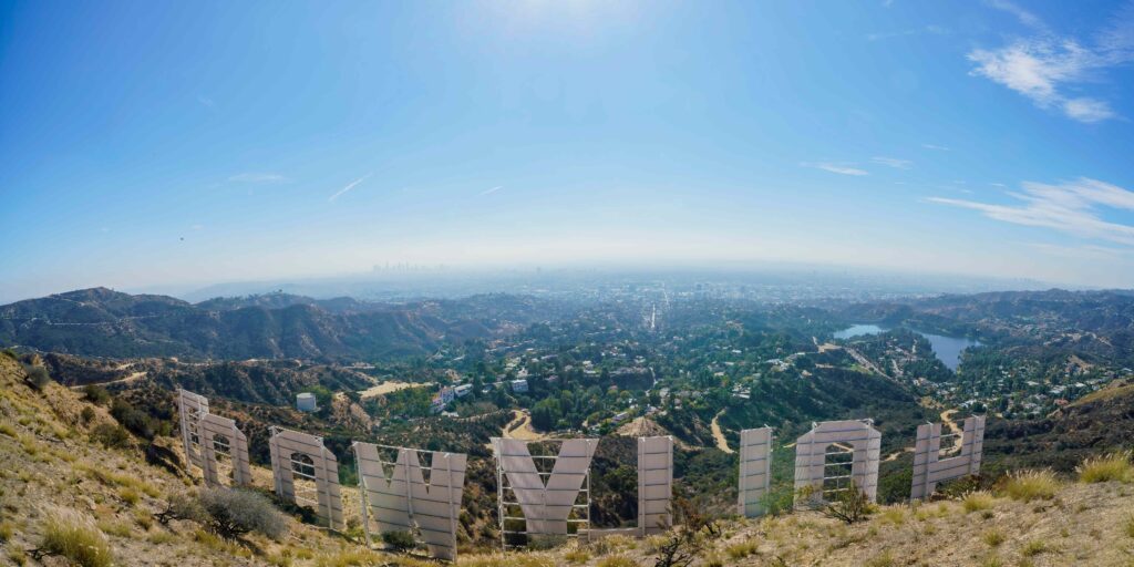 Views from behind the Hollywood Sign
