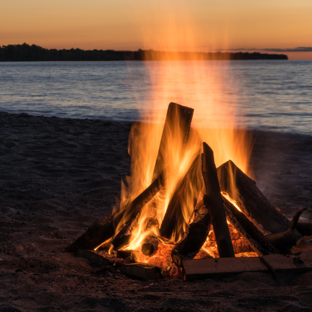 Sunset Beach Bonfire