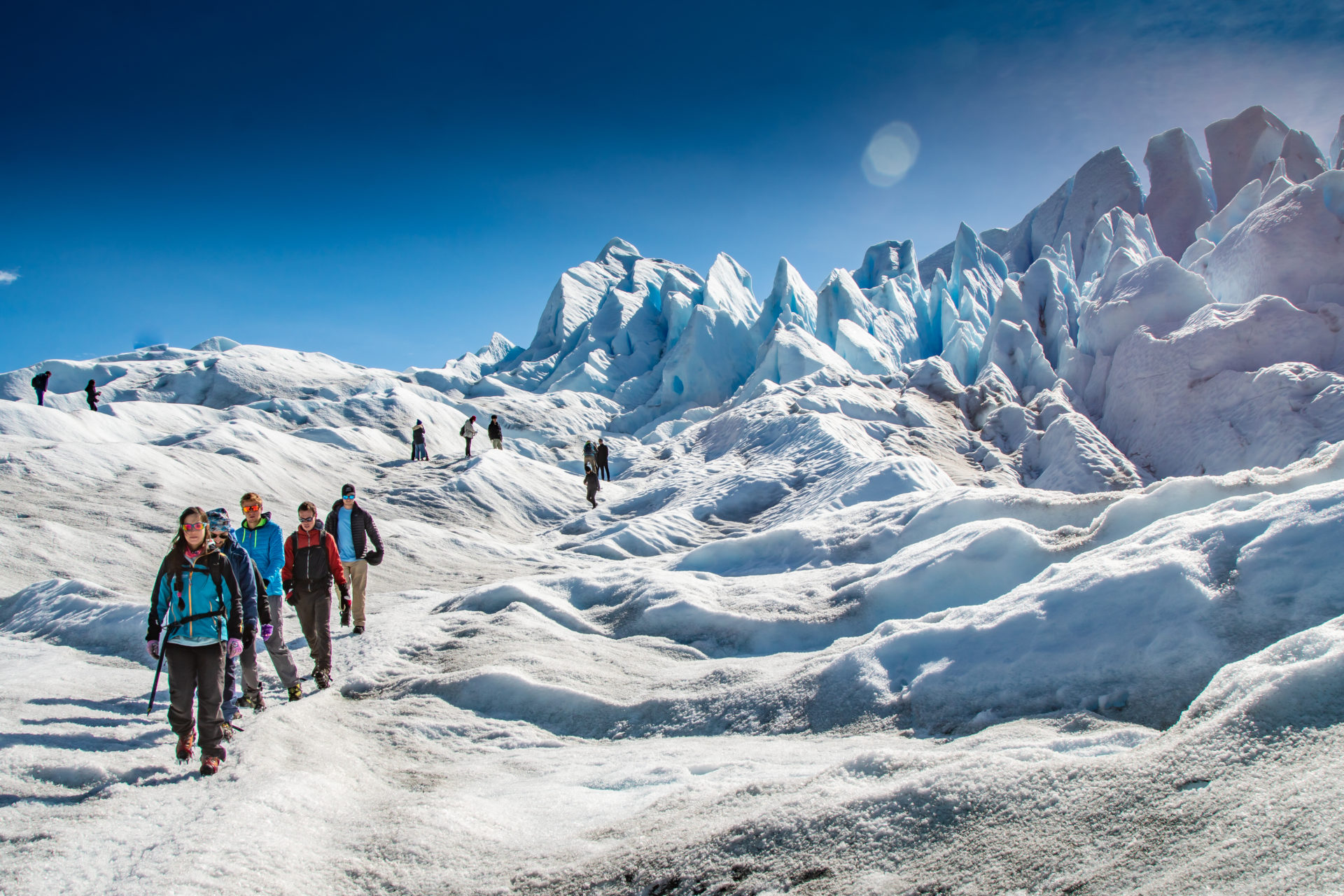 Calafate - Trekking on the largest ice fields in the world at Los Glaciares National Park.
