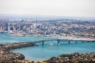 Auckland Harbour Bridge and Auckland City