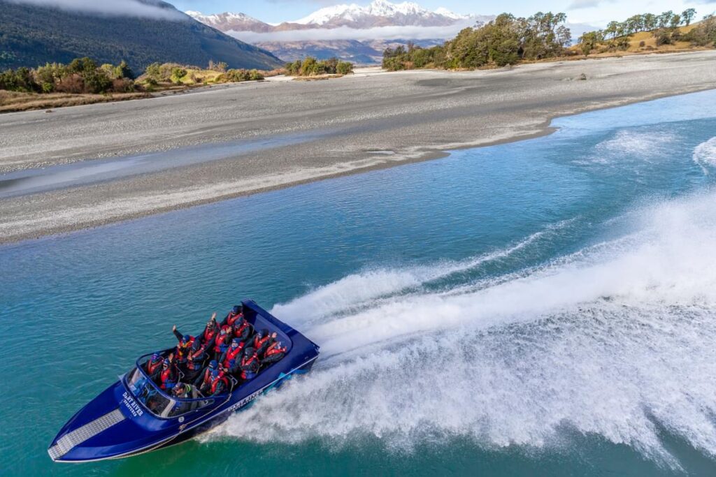 Jetboating on the Dart River in to UNESCO World Heritage National Park