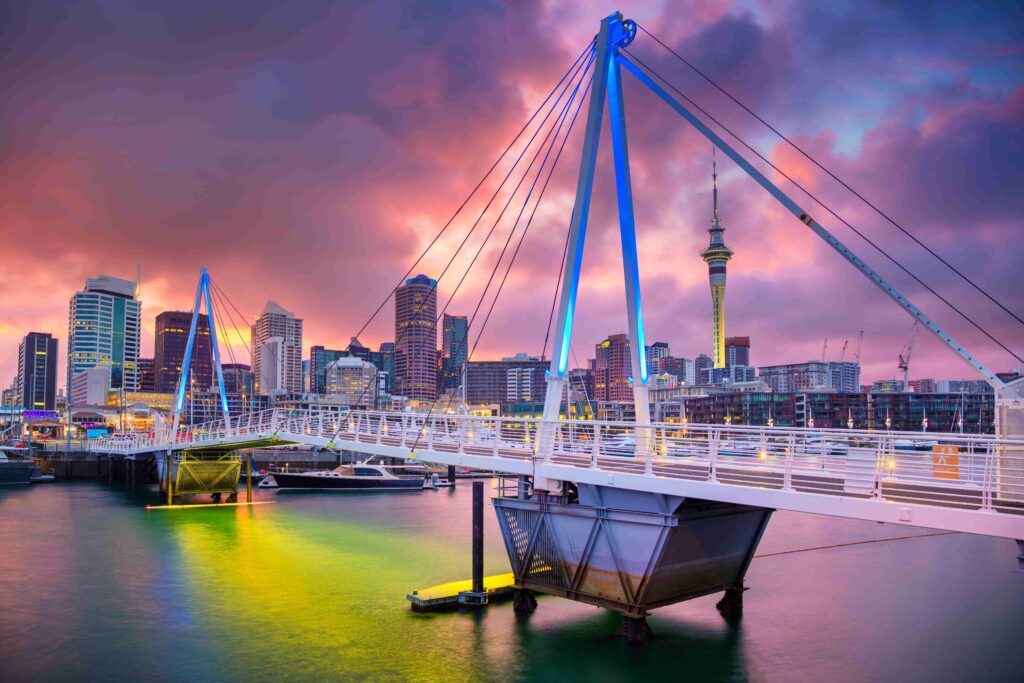 Viaduct Harbour at Twilight
