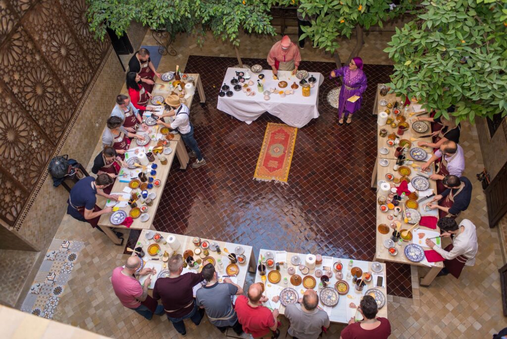 Get acquainted with the traditions and tastes of Moroccan cooking - fast becoming one of the most fashionable cuisines. Delve into its world of spice and fragrance as you discover how to balance the flavors of cumin, turmeric, paprika and cinnamon and many more.