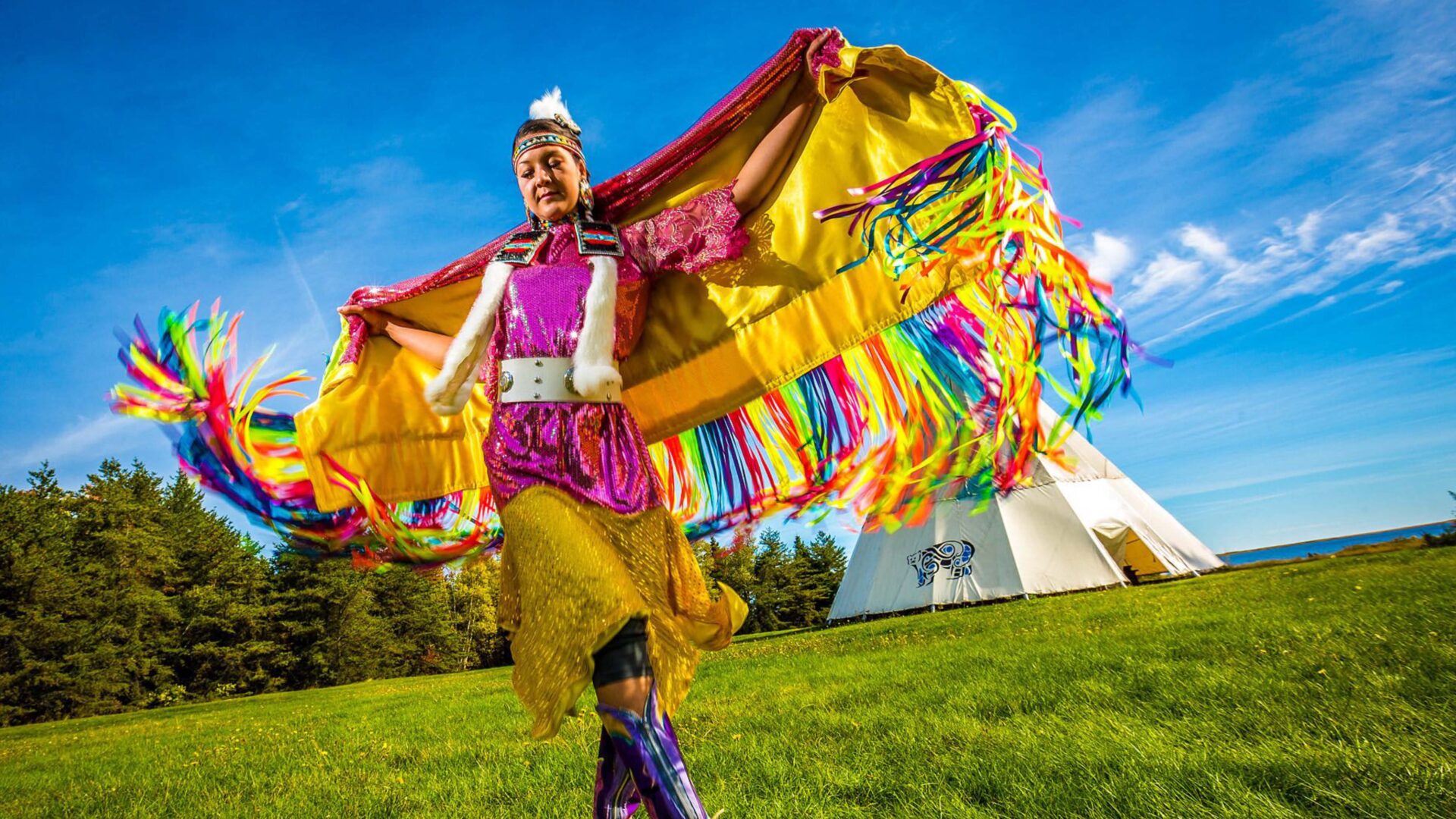 View of indigenous event