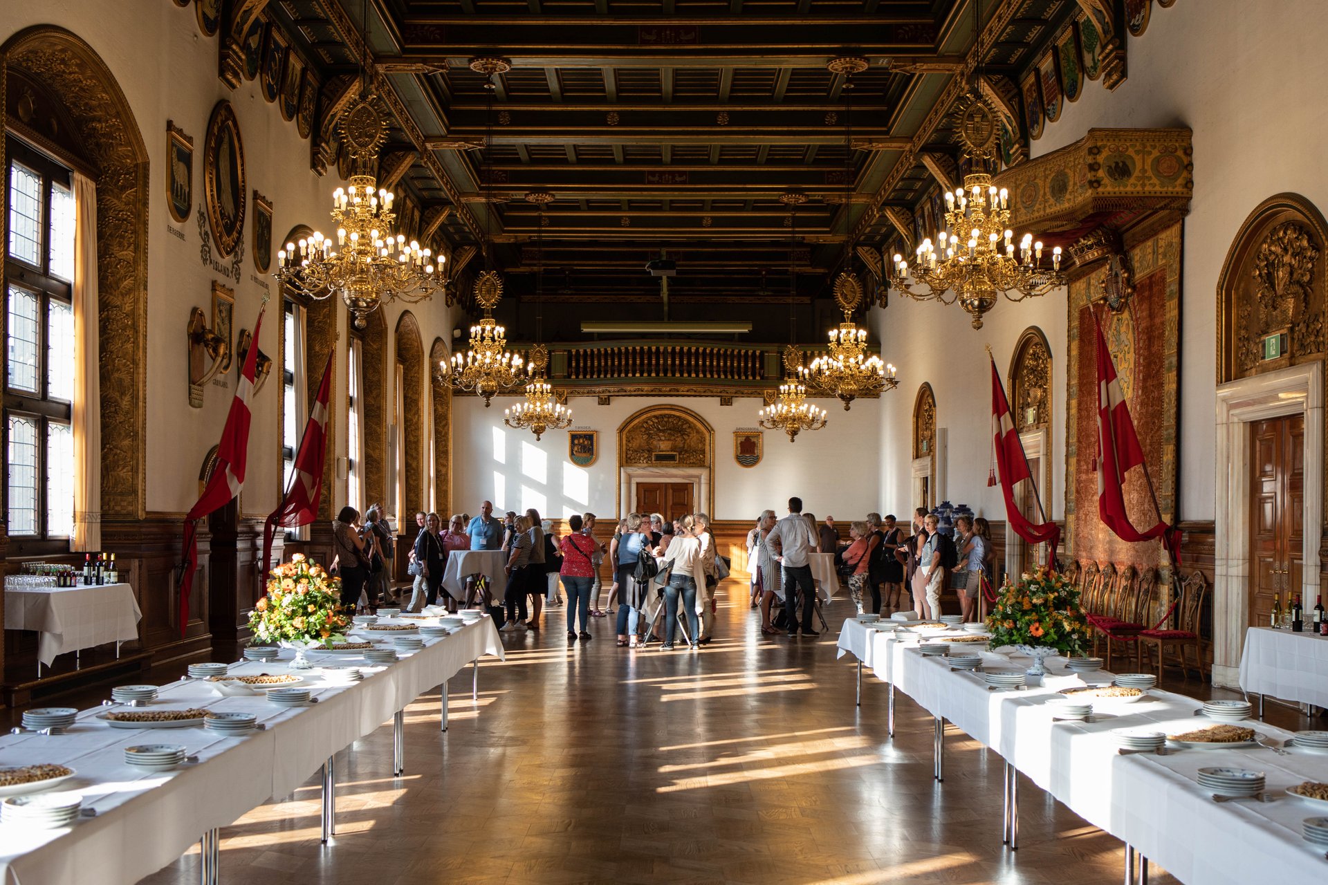 Private reception event at Copenhagen City Hall