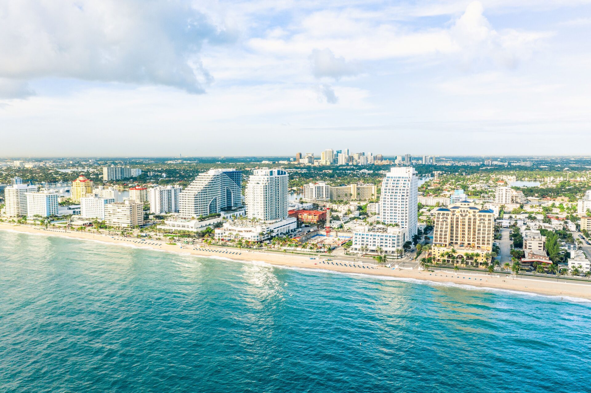 Aerial Picture of Fort Lauderdale's Pristine Beach